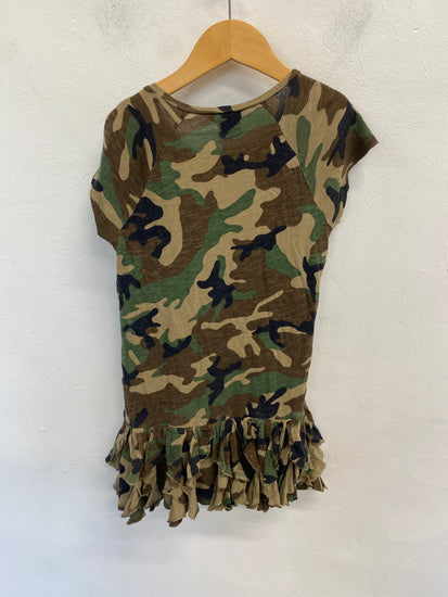 Classic Ralph Lauren Dress Age 6 Camouflage khaki summer BB001