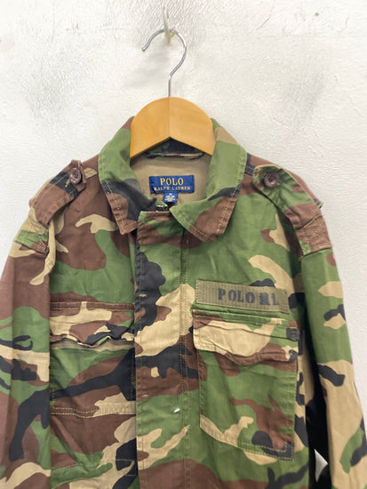 Classic Polo Ralph Lauren Jacket Age 10-12 Camouflage khaki Utility BB001