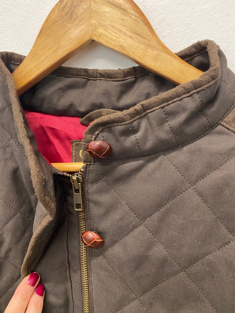 Stunning Dubarry Jacket UK 8 Brown padded classic BB001