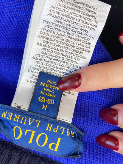 Classic Polo Ralph Lauren Gilet Age 10-12 Blue and black BB001