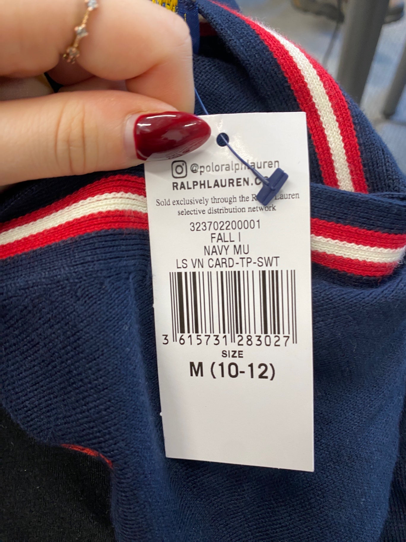 Classic Polo Ralph Lauren Cardigan Age 10-12 Navy blue BB001