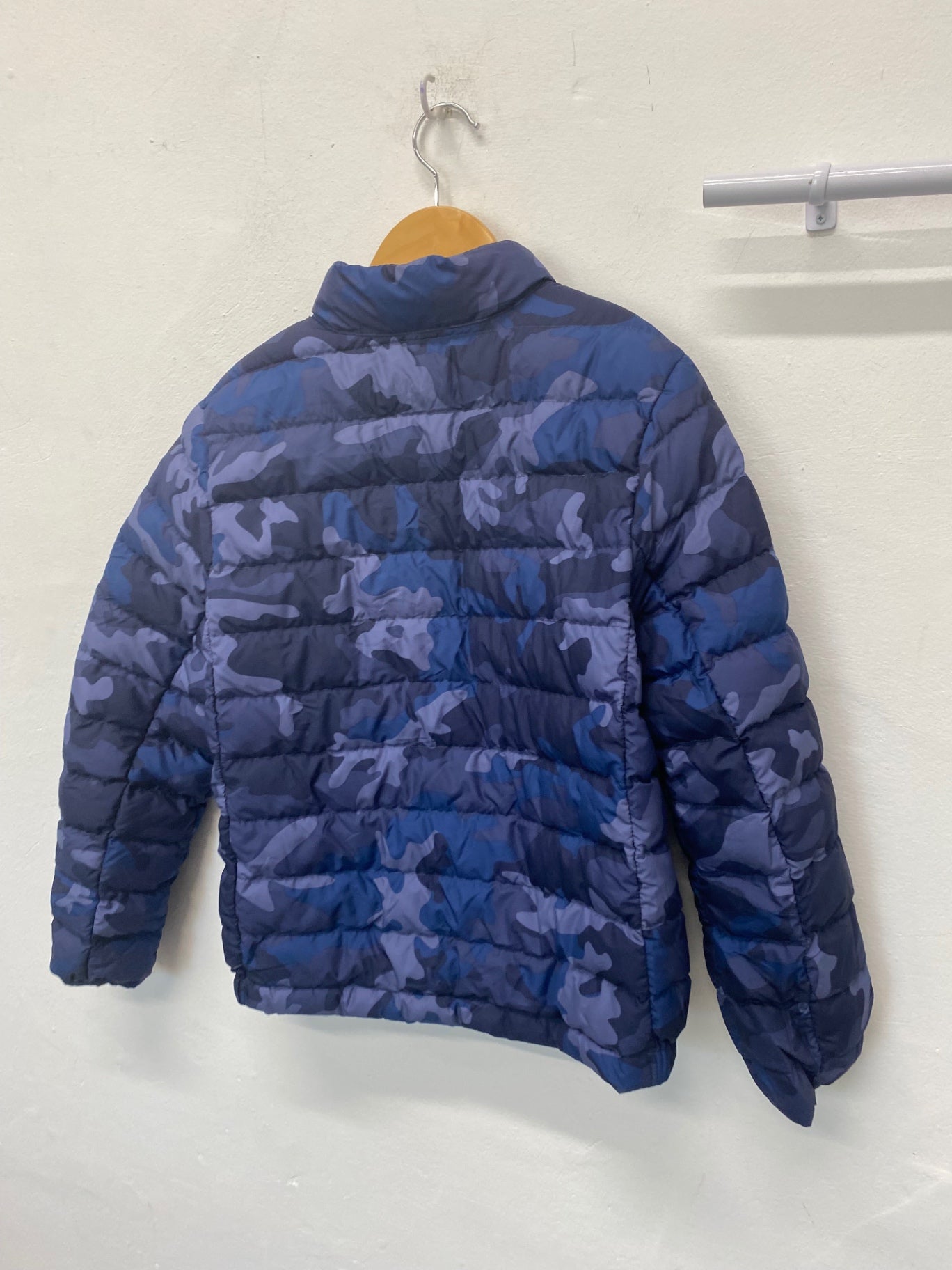Classic Polo Ralph Lauren Puffer Jacket Age 10-12 Blue camo pattern BB001