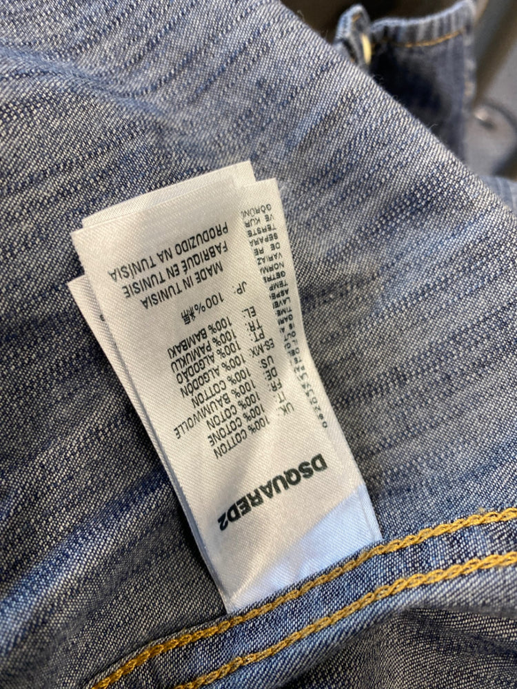 Classic DSQUARED2 Shirt Age 12 Blue poppers western BB001
