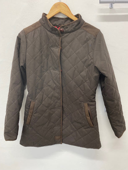 Stunning Dubarry Jacket UK 8 Brown padded classic BB001