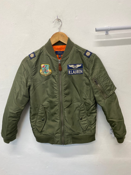 Classic Ralph Lauren Bomber Jacket Age 11-12 Olive Green BB001