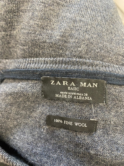 Classic Zara Man Sweater M Dark gray smart BB001