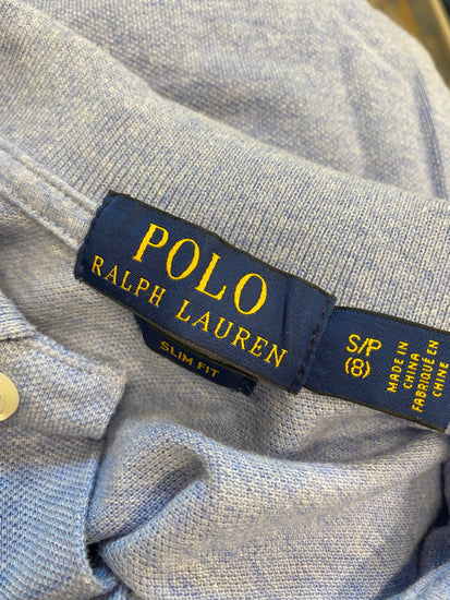 Classic Polo Ralph Lauren Polo Shirt  Age 8 Blue long sleeve BB001