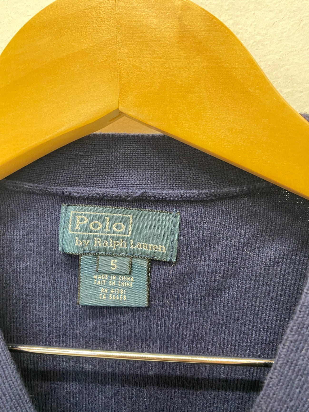Classic Polo Ralph Lauren Cardigan Age 5 Navy BB001