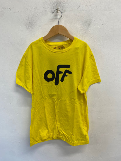 Classic Off-white T-Shirt Age 10 Yellow designer BB001