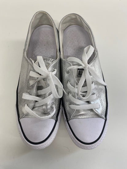 Classic Converse Sneakers UK6 Silver metallic Rare NN001