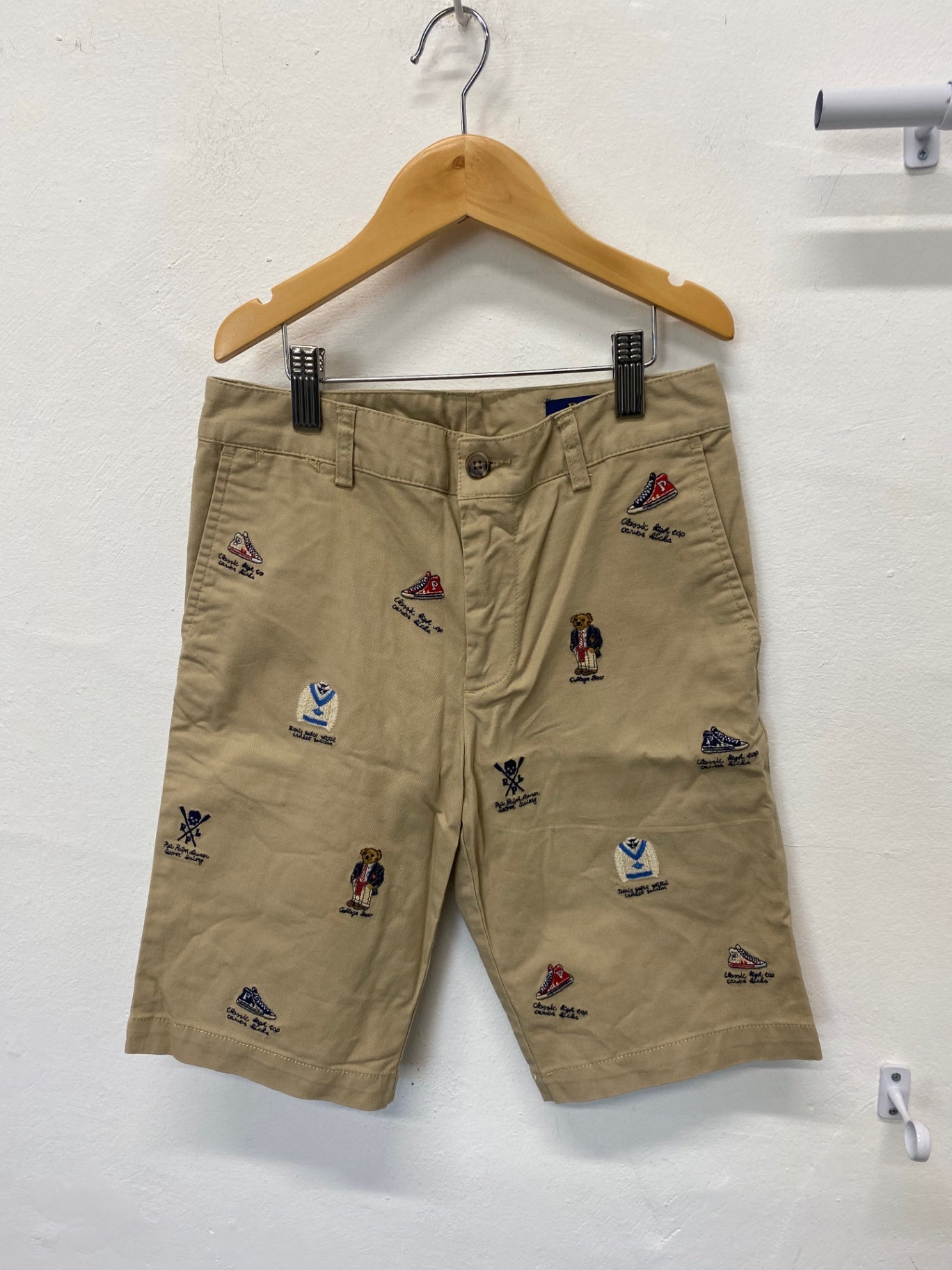 Classic Polo Ralph Lauren Shorts Age10 Beige embroidered BB001