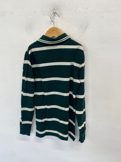 Classic Polo Ralph Lauren Polo Shirt 8 years Green striped BB001