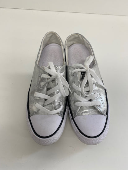 Classic Converse Sneakers UK6 Silver metallic Rare NN001