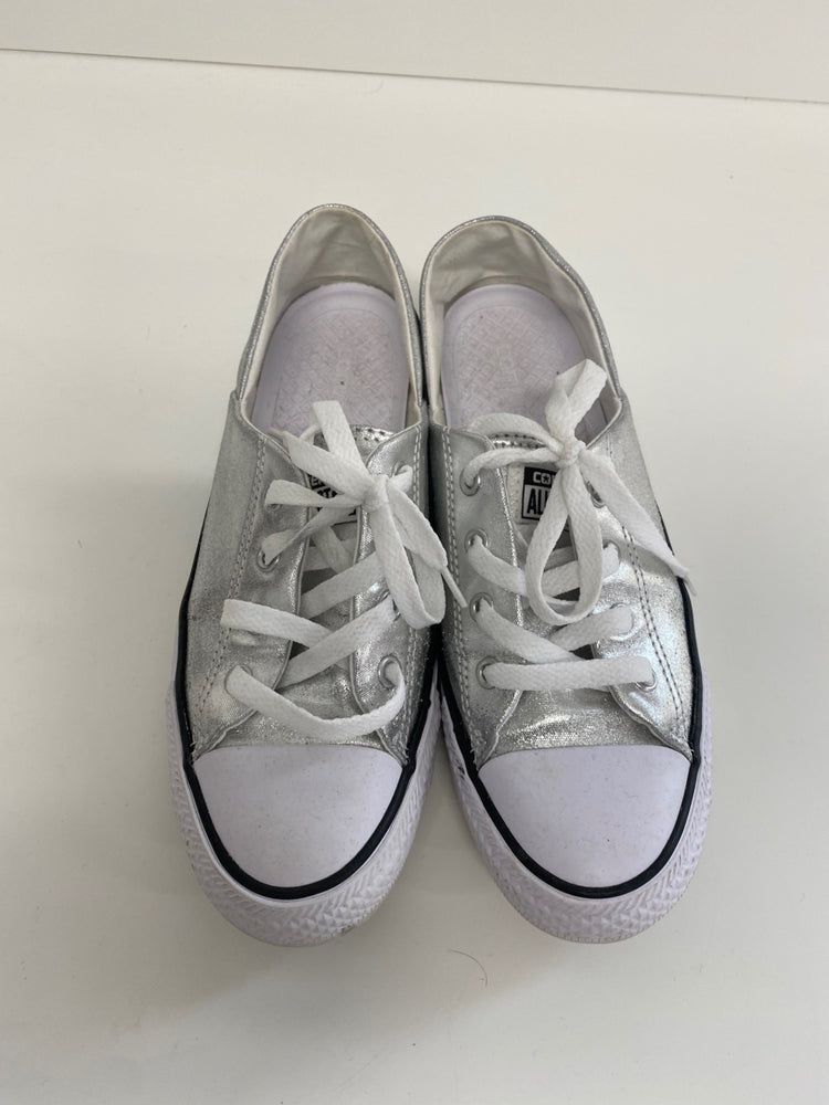 Classic Converse Sneakers UK6 Silver metallic Rare NN001