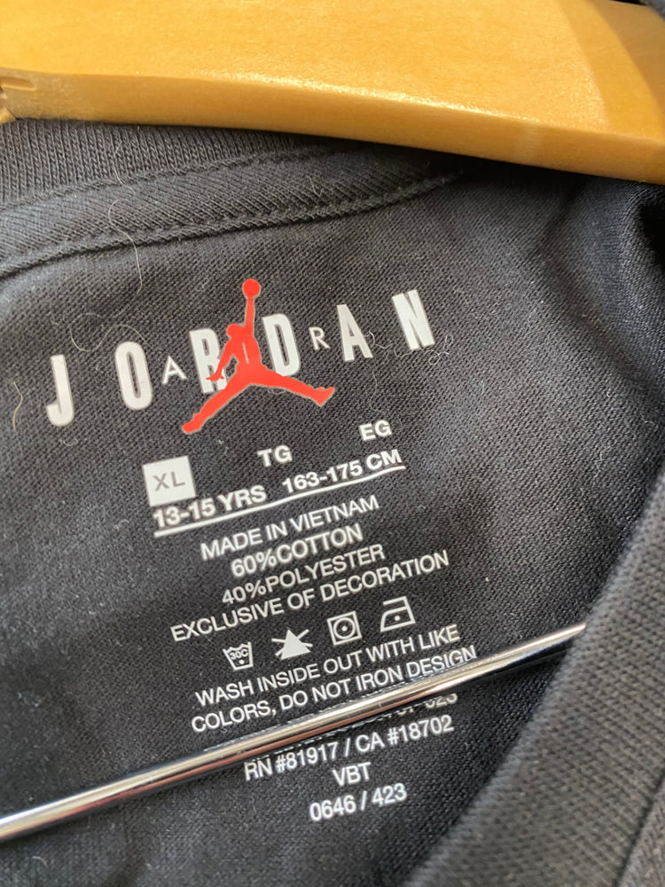 Classic Jordan Air T-shirt Age 13-15 Black BB001