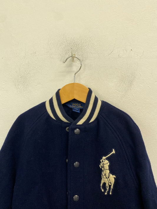 Classic Polo Ralph Lauren bomber Jacket Age 8 Navy blue BB001