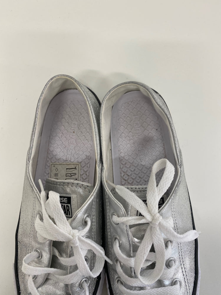 Classic Converse Sneakers UK6 Silver metallic Rare NN001