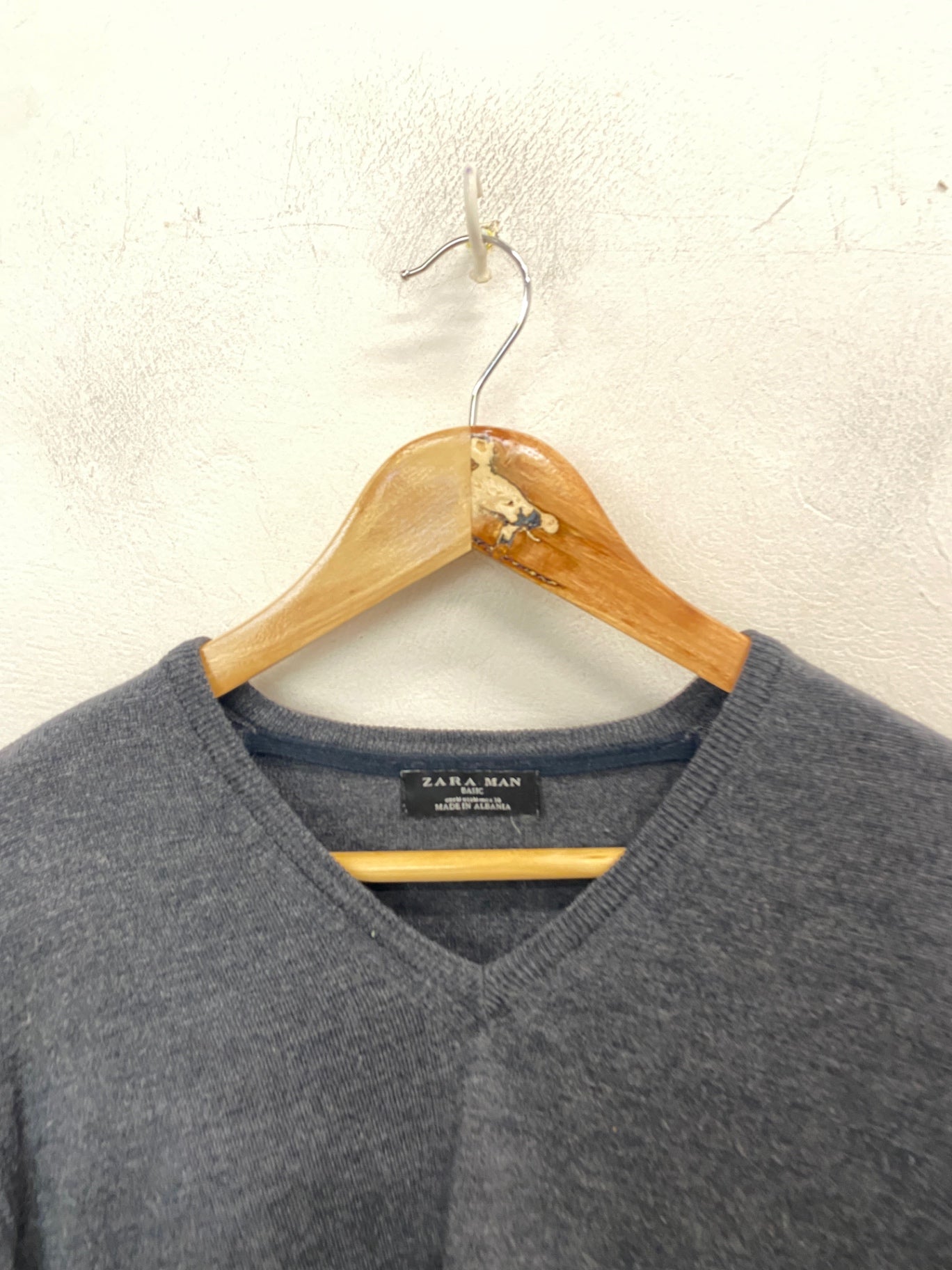 Classic Zara Man Sweater M Dark gray smart BB001