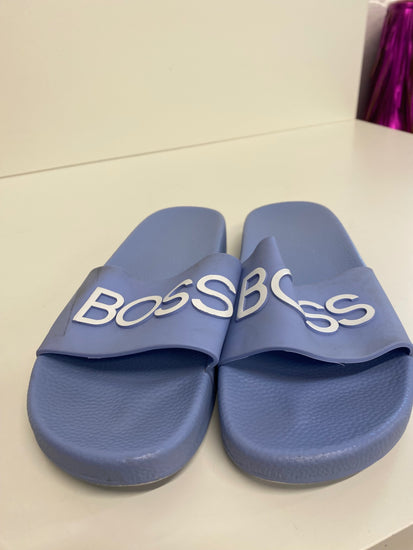 Classic BOSS BOSS Sliders Uk6 Light Blue BB001