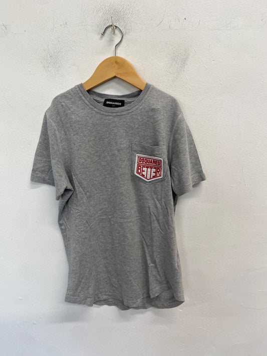 Classic Dsquared2 T-Shirt Age 12 Grey casual BB001
