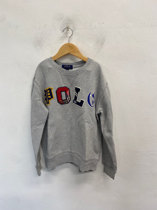 Classic Polo Ralph Lauren Sweatshirt Age 10-12 Grey BB001