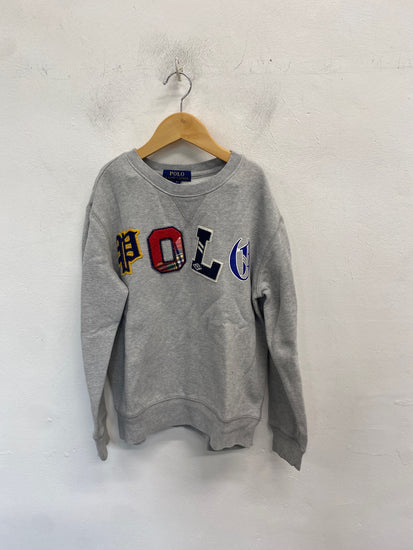 Classic Polo Ralph Lauren Sweatshirt Age 10-12 Grey BB001