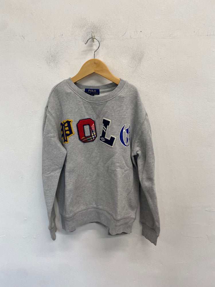Classic Polo Ralph Lauren Sweatshirt Age 10-12 Grey BB001
