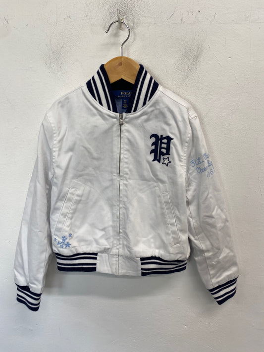 Classic Polo Ralph Lauren Bomber jacket Age 7 White navy BB001