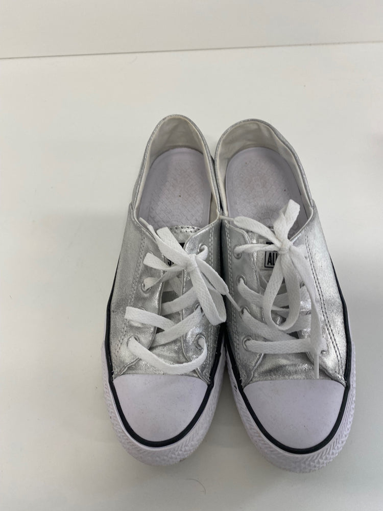 Classic Converse Sneakers UK6 Silver metallic Rare NN001