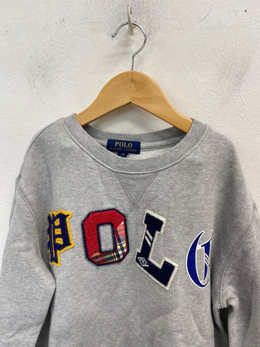 Classic Polo Ralph Lauren Sweatshirt Age 10-12 Grey BB001