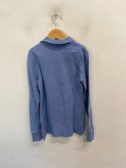 Classic Polo Ralph Lauren Polo Shirt  Age 8 Blue long sleeve BB001
