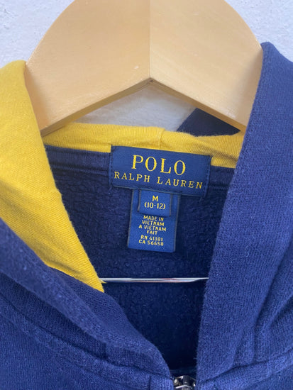 Classic Polo Ralph Lauren Hoodie 10-12 Years Navy & Yellow BB001