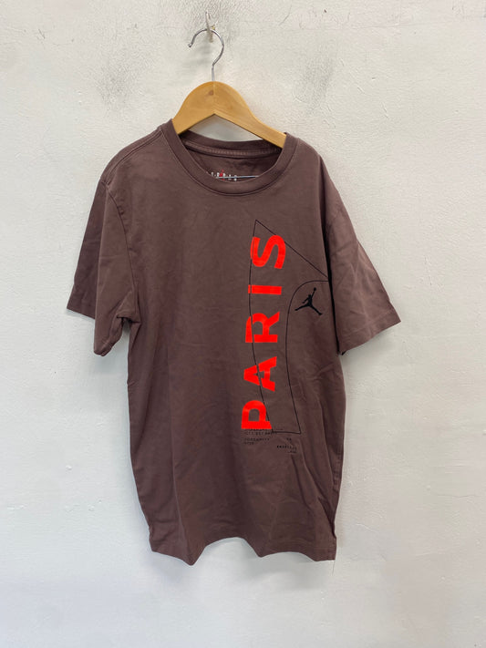 Classic Nike Air Jordan T-Shirt Uk xs Brown oversized BB001