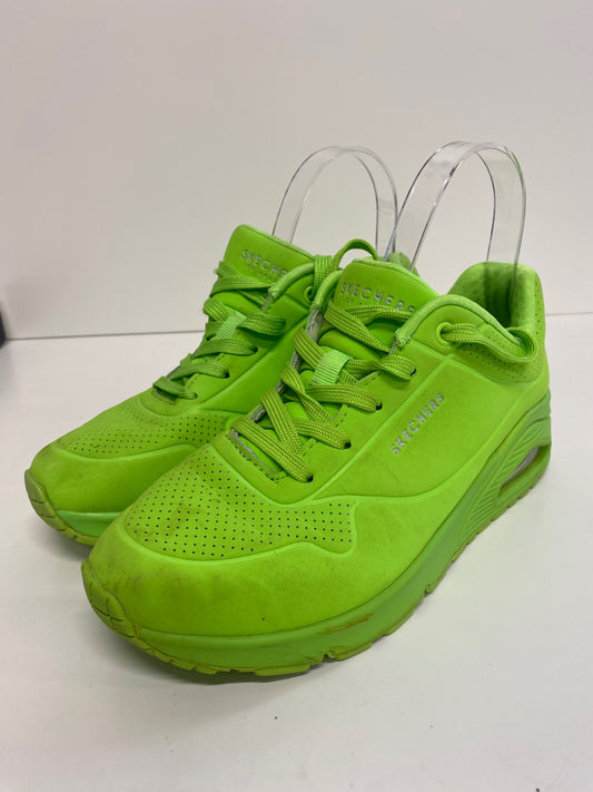 Classic Skechers Uno Night Sneakers UK3.5 Neon Green BT001