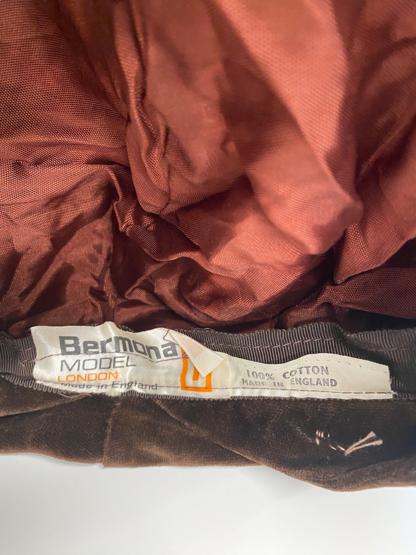 Fabulous Bermona Model Vintage Hat S Brown 1970’s classic TC002