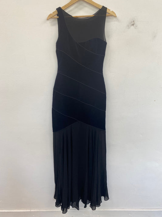 Classic Reiss Evening Dress UK8 Navy & Black