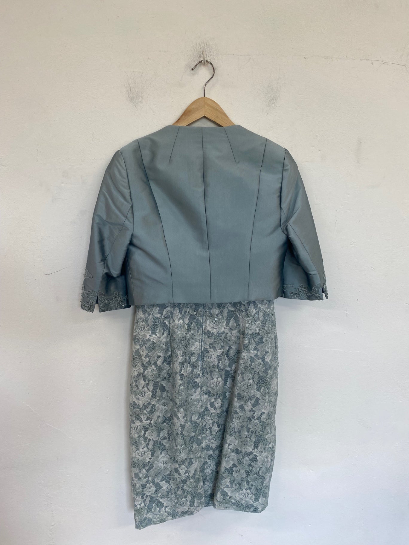 Fabulous John Charles MOB Dress UK8 Pale Blue JB006
