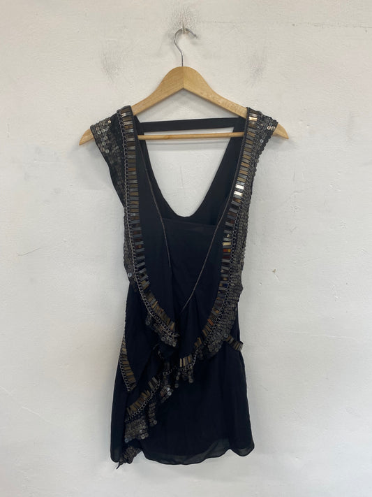 Y2K Vibes Karen Millen Mini Dress UK6 Black JB006