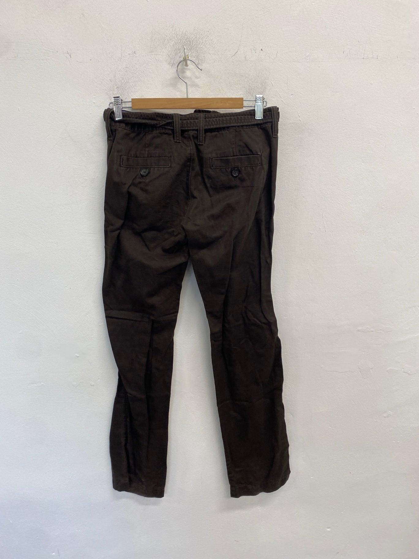 Classic Banana Republic Trousers UK XS Black Tie waist JB006