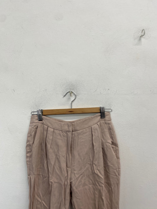 Classic Mango suit Trousers UK 8 Beige rose office JB006 