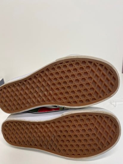 Classic Vans Sneakers UK3 Black Floral Patterns BT001