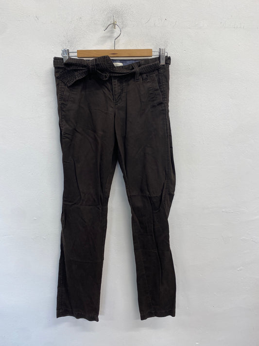 Classic Banana Republic Trousers UK XS Black Tie waist JB006