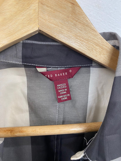 Classic Ted Baker Mini Dress UK6 Grey Check JB006