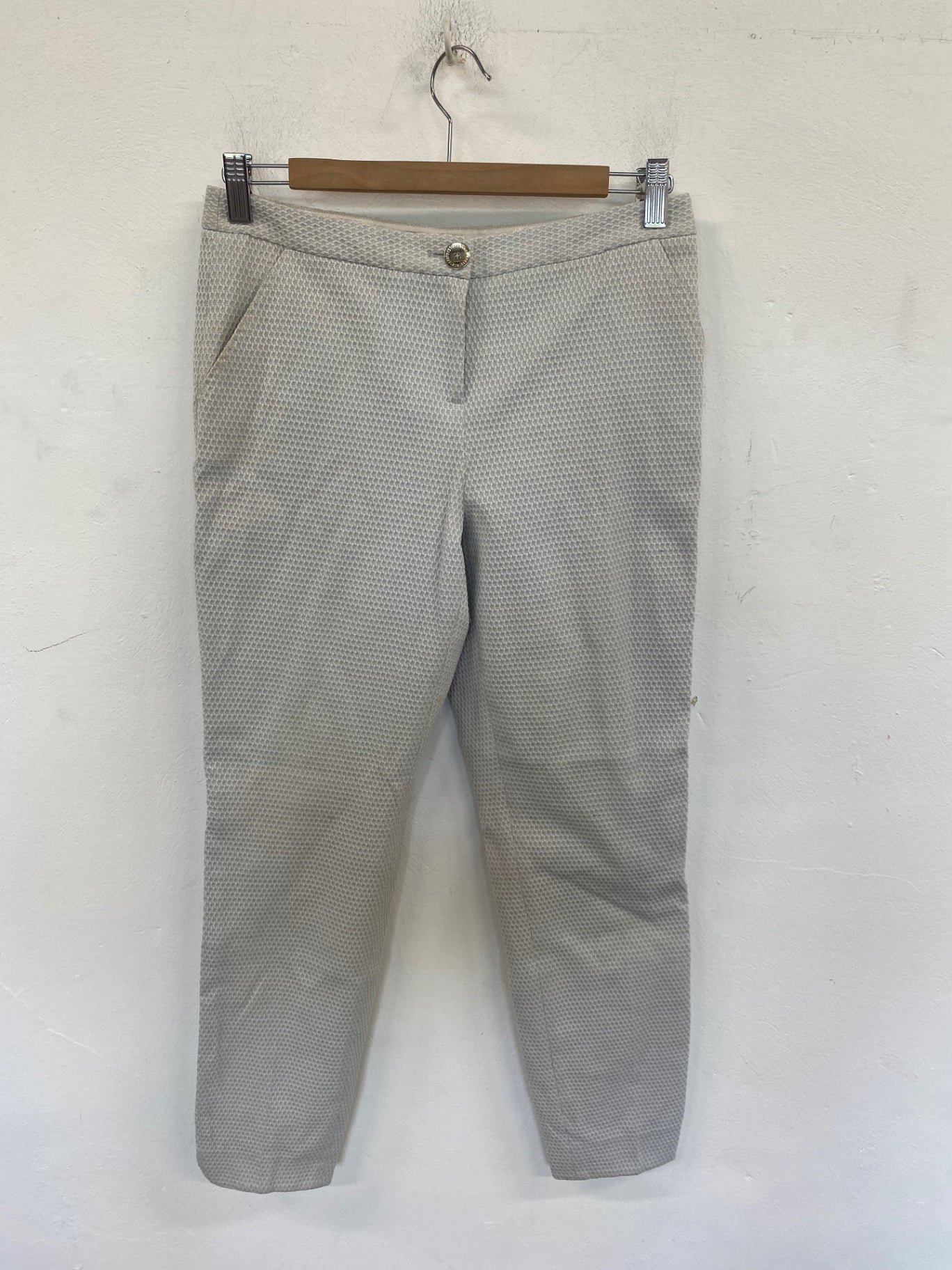 Classic Ted Baker Trousers UK8 Light Blue JB006