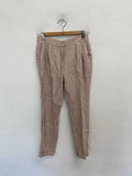 Classic Mango suit Trousers UK 8 Beige rose office JB006 