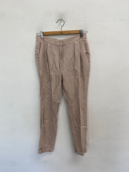 Classic Mango suit Trousers UK 8 Beige rose office JB006