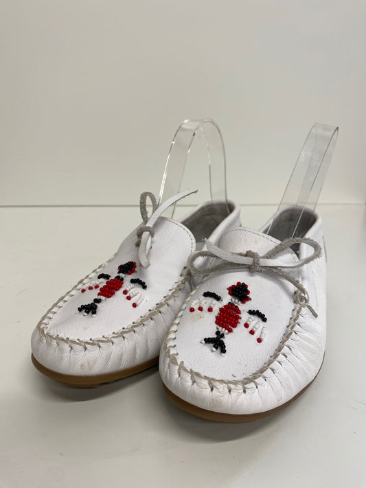 Classic Antony’s Loafers UK3.5 White leather classic boat shoes BT001