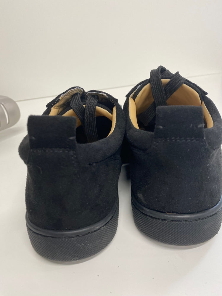 Classic Christian Louboutin Louis Junior Sneakers UK3 Black Spikes BT001