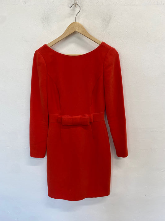 Classic Reiss Dress UK6 Red orange genie formal JB006