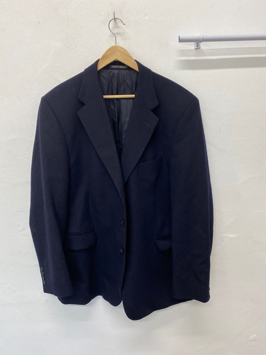 Fabulous Austin Reed Blazer 44R cashmere Dark blue Race Days Formal KM001 